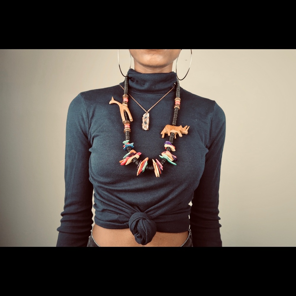 African beaded necklace